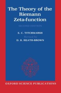 Book Cover for The Theory of the Riemann Zeta-Function by E C Titchmarsh, D R HeathBrown