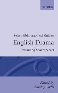 Book Cover for English Drama (Excluding Shakespeare) by Stanley Wells
