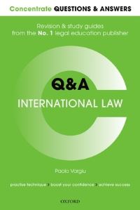 Book Cover for Concentrate Q&A International Law by Paolo Vargiu