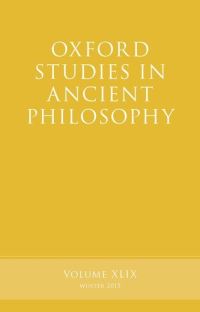 Book Cover for Oxford Studies in Ancient Philosophy. Volume 49 by Brad Inwood
