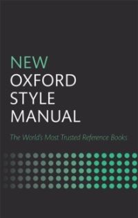 Book Cover for New Oxford Style Manual by 