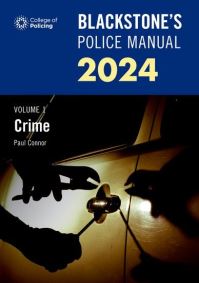 Book Cover for Blackstone's Police Manual 2023. Volume 1 Crime by Paul Connor
