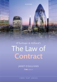 Book Cover for O'Sullivan & Hilliard's The Law of Contract by Janet OSullivan