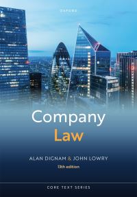 Book Cover for Company Law by Alan J Dignam, John P Lowry