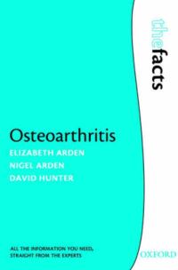 Book Cover for Osteoarthritis by E Arden, N Arden, D Hunter