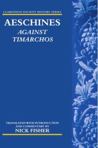 Book Cover for Against Timarchos by Aeschines, N R E Fisher