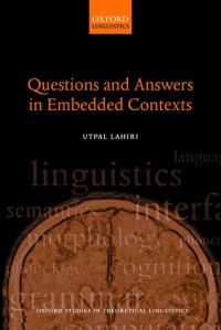 Book Cover for Questions and Answers in Embedded Contexts by Utpal Lahiri