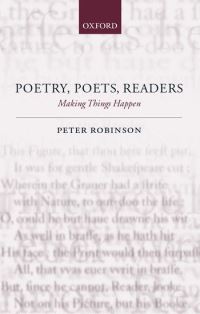 Book Cover for Poetry, Poets, Readers by Peter Robinson
