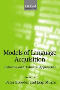 Book Cover for Models of Language Acquisition by Peter Broeder, Jaap Murre
