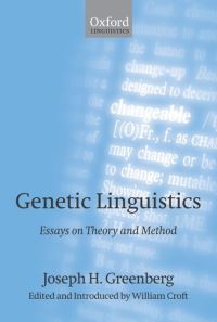 Book Cover for Genetic Linguistics by Joseph H Greenberg, William Croft