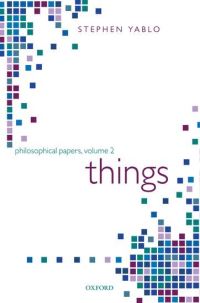 Book Cover for Things by Stephen Massachusetts Institute of Technology Yablo