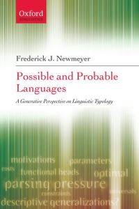 Book Cover for Possible and Probable Languages by Frederick J Newmeyer