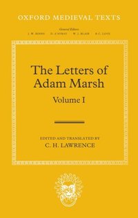 Book Cover for The Letters of Adam Marsh by Adam Marsh, C H Lawrence
