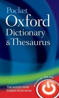Book Cover for Pocket Oxford Dictionary and Thesaurus by Sara Hawker
