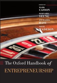 Book Cover for The Oxford Handbook of Entrepreneurship by Mark Professor of Economics, University of Reading Casson