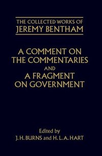 Book Cover for A Comment on the Commentaries and A Fragment on Government by Jeremy Bentham, J H Burns, H L A Hart