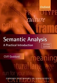 Book Cover for Semantic Analysis by Cliff Goddard