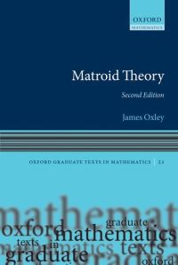 Book Cover for Matroid Theory by J G Oxley