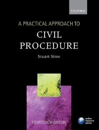 Book Cover for A Practical Approach to Civil Procedure by Stuart Sime