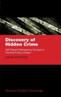 Book Cover for Discovery of Hidden Crime by Janne Kivivuori