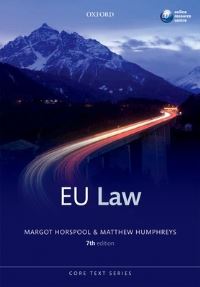 Book Cover for European Union Law by Margot Horspool, Matthew James Humphreys