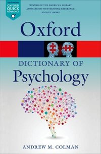 Book Cover for A Dictionary of Psychology by Andrew M Colman