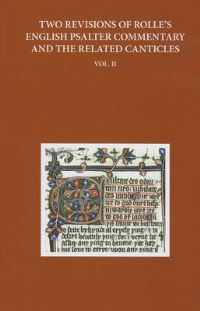 Book Cover for Two Revisions of Rolle's English Psalter Commentary and the Related Canticles. Volume II by Richard Rolle