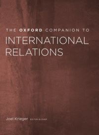 Book Cover for The Oxford Companion to International Relations by Joel Krieger