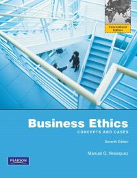 Book Cover for Business Ethics by Manuel G Velasquez