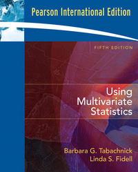 Book Cover for Using Multivariate Statistics by Barbara G Tabachnick, Linda S Fidell
