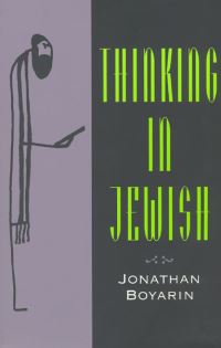 Book Cover for Thinking in Jewish by Jonathan Boyarin