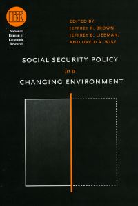 Book Cover for Social Security Policy in a Changing Environment by Jeffrey R Brown, Jeffrey B Liebman, David A Wise