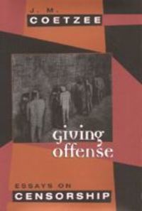 Book Cover for Giving Offense by J M Coetzee