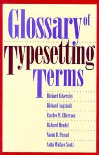 Book Cover for Glossary of Typesetting Terms by Richard Eckersley