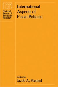 Book Cover for International Aspects of Fiscal Policies by Jacob A Frenkel, National Bureau of Economic Research