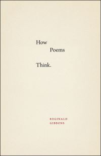 Book Cover for How Poems Think by Reginald Gibbons