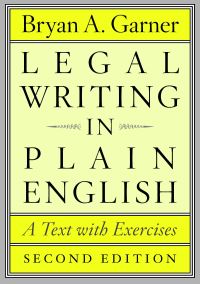 Book Cover for Legal Writing in Plain English by Bryan A. Garner