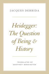 Book Cover for Heidegger by Jacques Derrida
