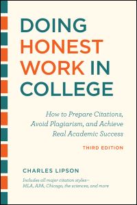 Book Cover for Doing Honest Work in College by Charles Lipson
