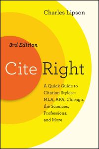 Book Cover for Cite Right by Charles Lipson