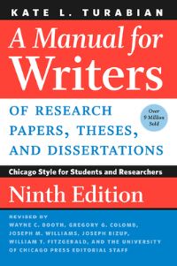 Book Cover for A Manual for Writers of Research Papers, Theses, and Dissertations by Kate L. Turabian