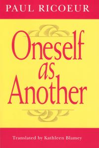 Book Cover for Oneself as Another by Paul Ricoeur