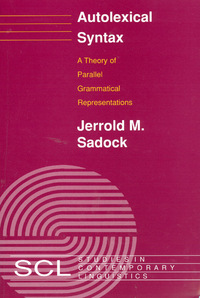 Book Cover for Autolexical Syntax by Jerrold M Sadock
