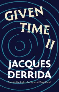 Book Cover for Given Time. II by Jacques Derrida