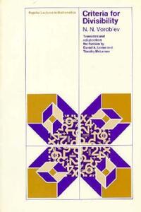 Book Cover for Criteria for Divisibility by N N Vorobev