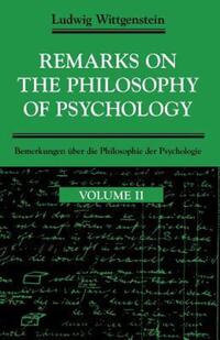 Book Cover for Remarks on the Philosophy of Psychology, Volume 2 by Ludwig Wittgenstein