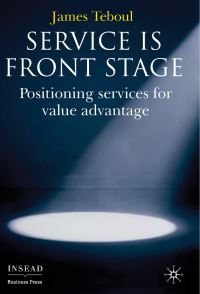 Book Cover for Service Is Front Stage by James Teboul