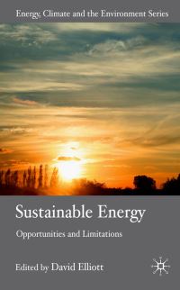 Book Cover for Sustainable Energy by David Elliott