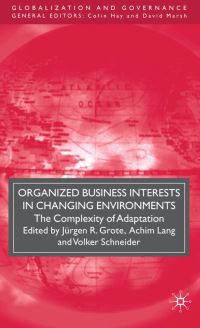 Book Cover for Organized Business Interests in Changing Environments by Jürgen R Grote, Achim Lang, Volker Schneider
