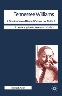 Book Cover for Tennessee Williams by Thomas P Adler